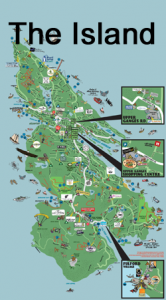 Map of Salt Spring Island